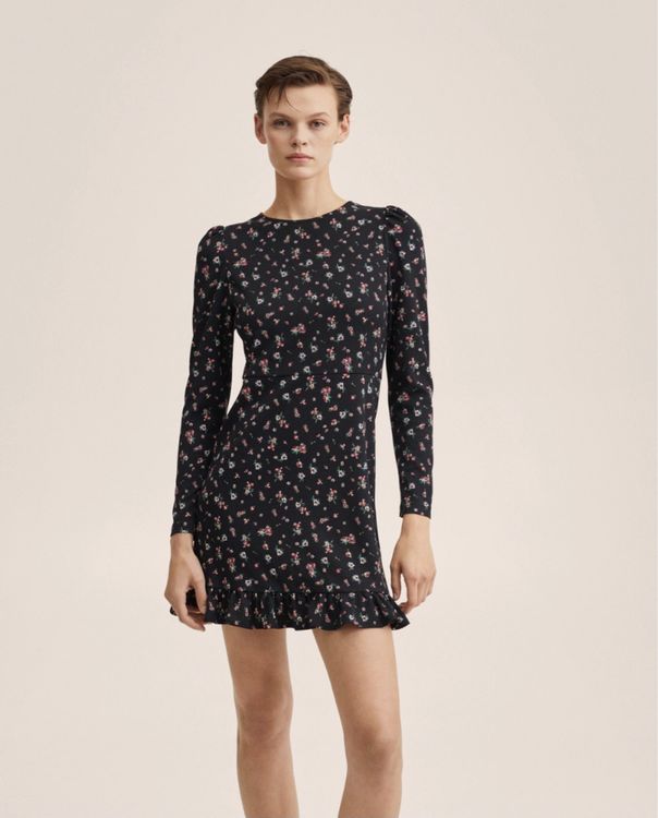 Robe Talia Benson Violette à Fleurs - Taille Unique - Longueur Genou - NEUVE Avec étiquettes