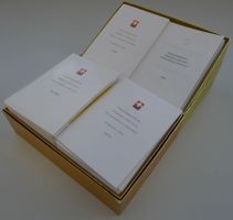1967-1993, Enormer Bestand PTT-Faltblätter mit ET-Stempeln