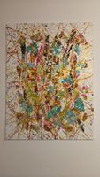 Tableau abstrait moderne et coloré - Unique! 🎨🖌️ (50)
