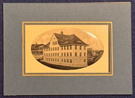Antike Fotografie: Neues Maedchenschulhaus in Appenzell