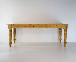 Massiver Kiefer Esstisch 200x85 cm für 8 Personen