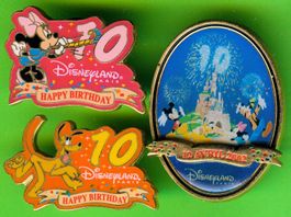3 Pins Disney   Disneyland Paris  10 Jahre