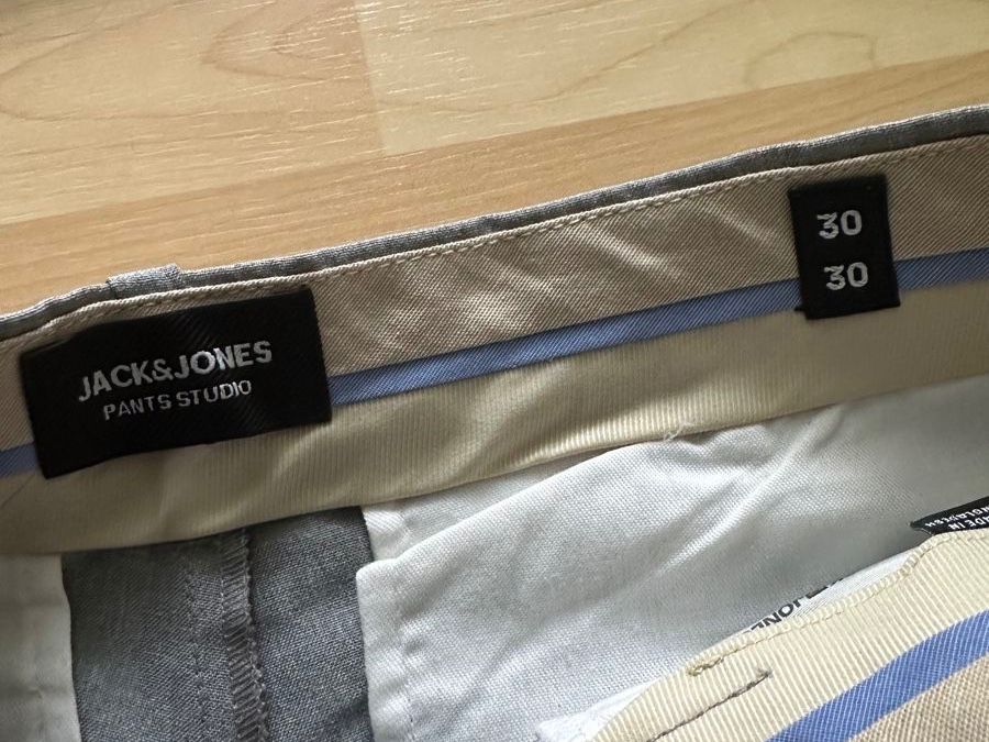 Jack & Jones Hosen: Jack & Jones WIDE Stoffhose - Light Grey – Neu (gemäss Beschreibung) aus Chur von dajan.17 4