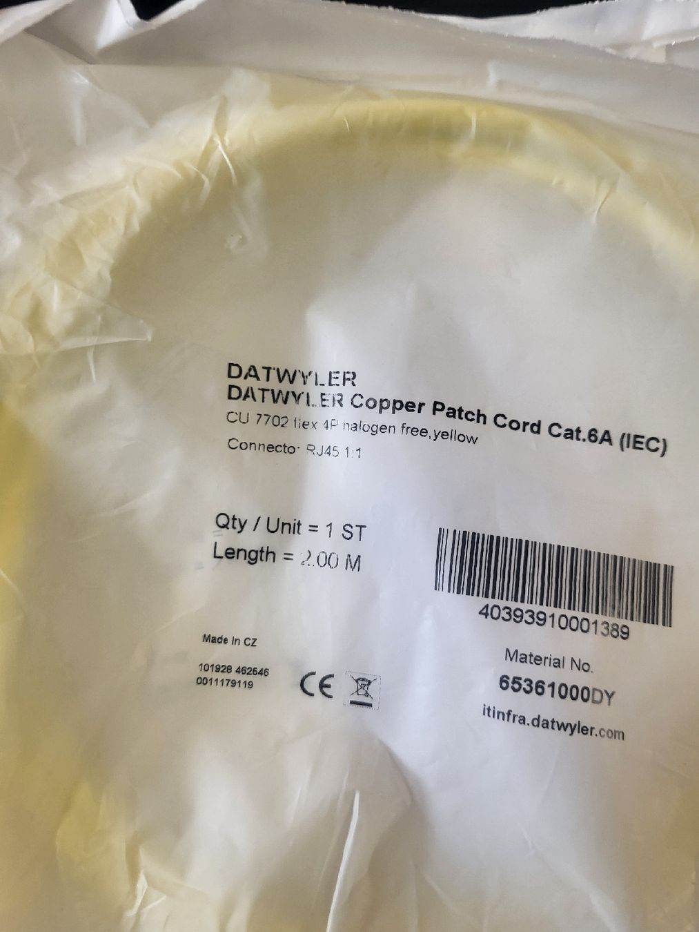 Dätwyler Cavi: 28x Patchkabel Cat.6A, Därwyler, 2m div. Farben – Nuovo e nell'imballaggio originale da Alpnach Dorf venduto da str_jdw2 1