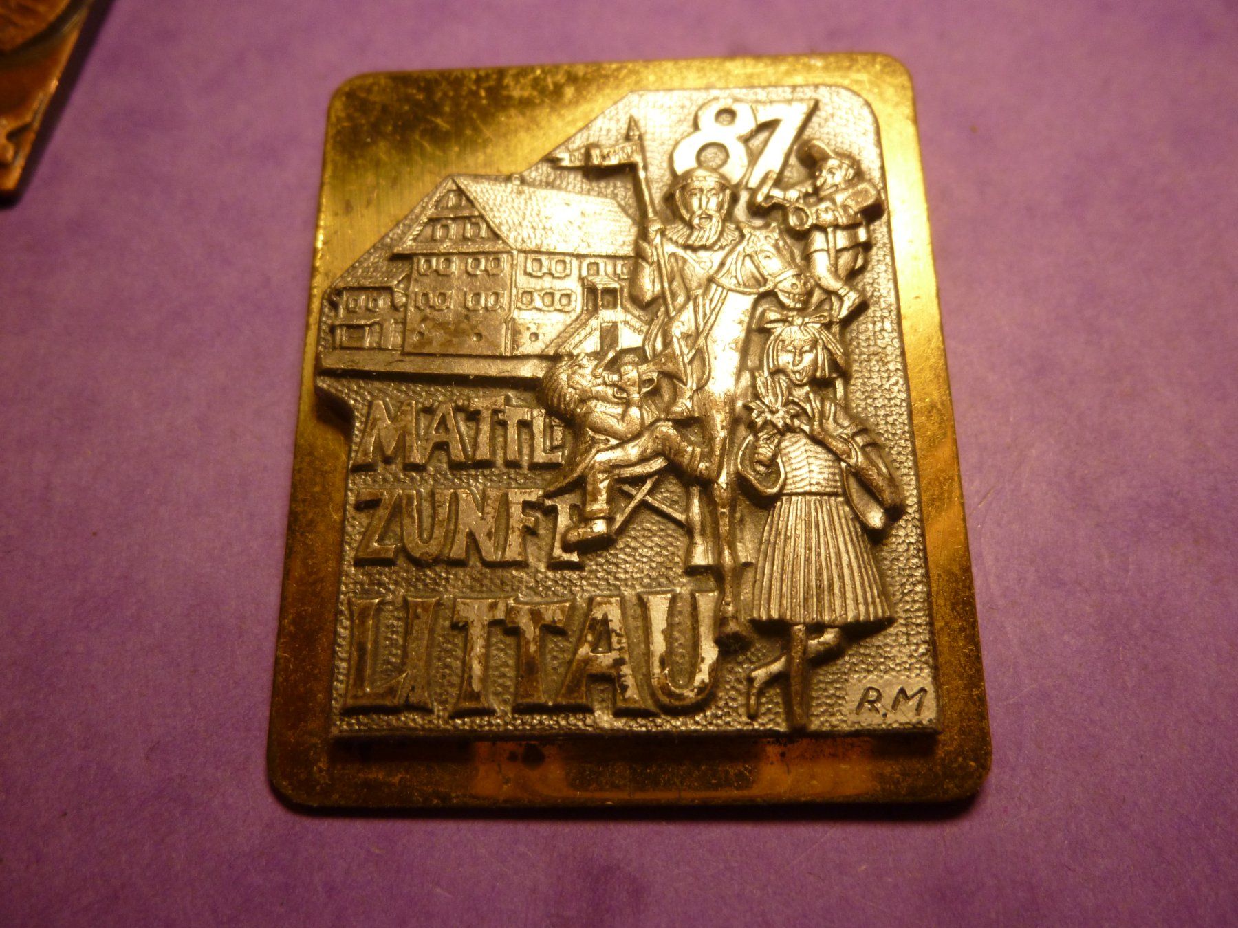 Placchette & Badge: LITTAU 1987 GOLD – Usato da Ried (Muotathal) venduto da Mandarin02
