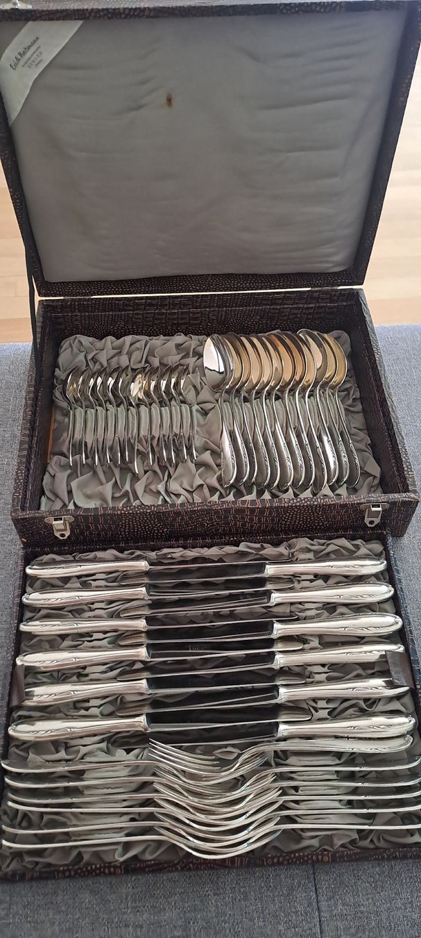 Bestecksets: Erich NeitmannMKM versilbertes Besteck-Set(48-teilig) – Neu (gemäss Beschreibung) aus Fahrwangen von zou_9725