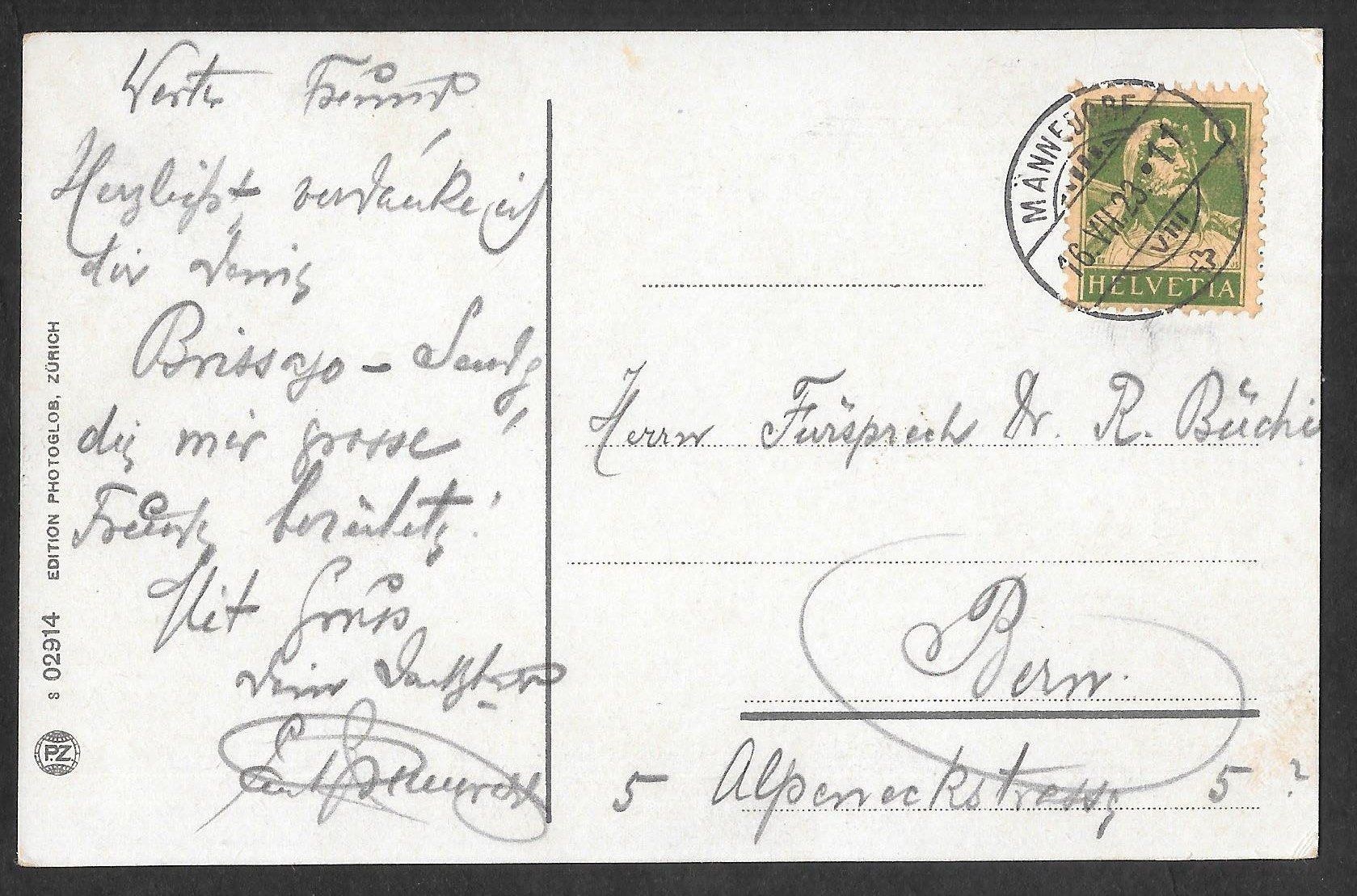 Cartes postales: Männedorf Restaurant Schiffli – D'occasion à Olten par clotaldi 1