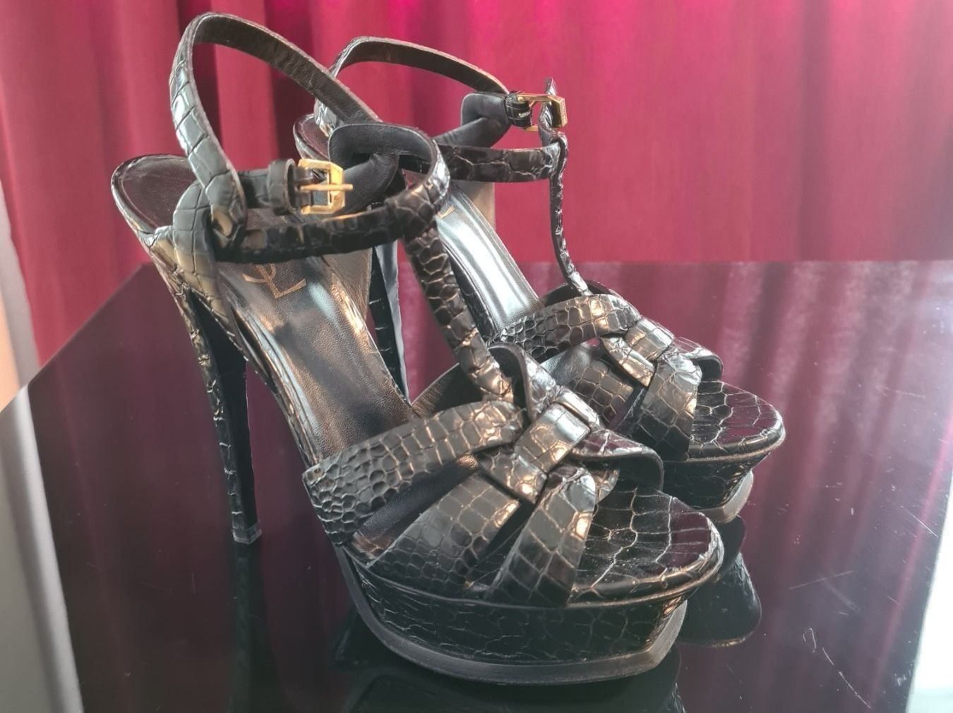 Saint Laurent Scarpe da donna: Saint Laurent Tribute Sandals 37,5 – Usato da Kloten venduto da Kri23 1