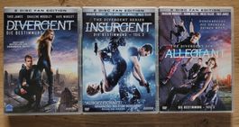 Divergent Series DVD Collection 3-Disc Set Good Condition