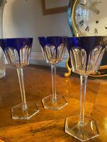 12 verres à vin du Rhin Baccarat 