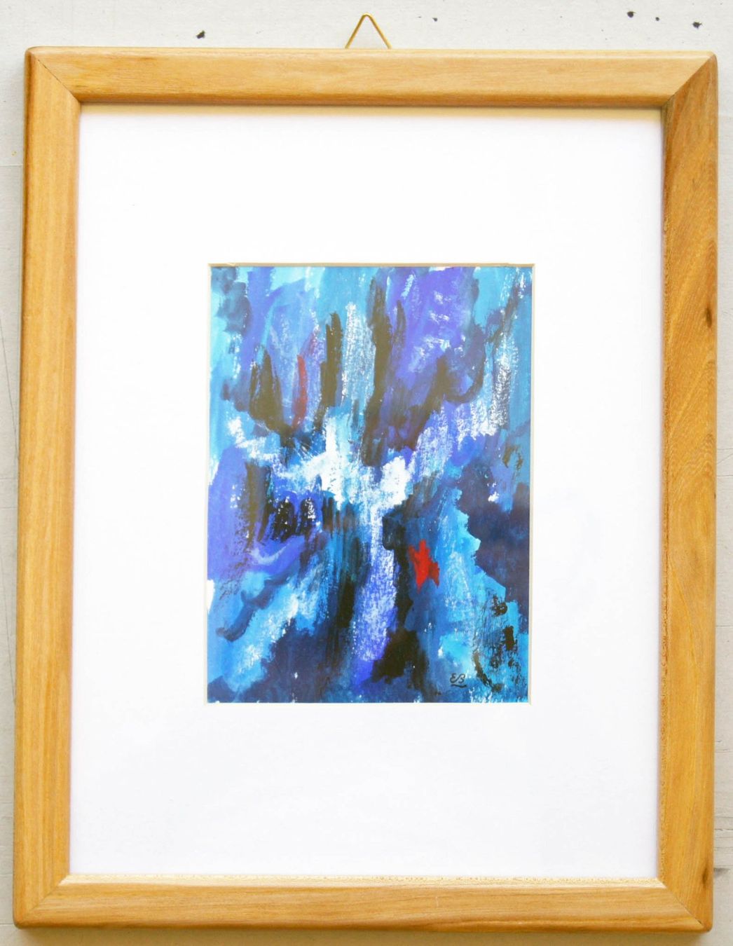 Tableaux: kl. Gemälde: Blaue Abstraktion – Neuf (Voir description) à Fribourg par erw_68dx