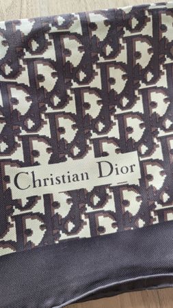 Original Christian Dior Seidentuch / Schal – Monogramm