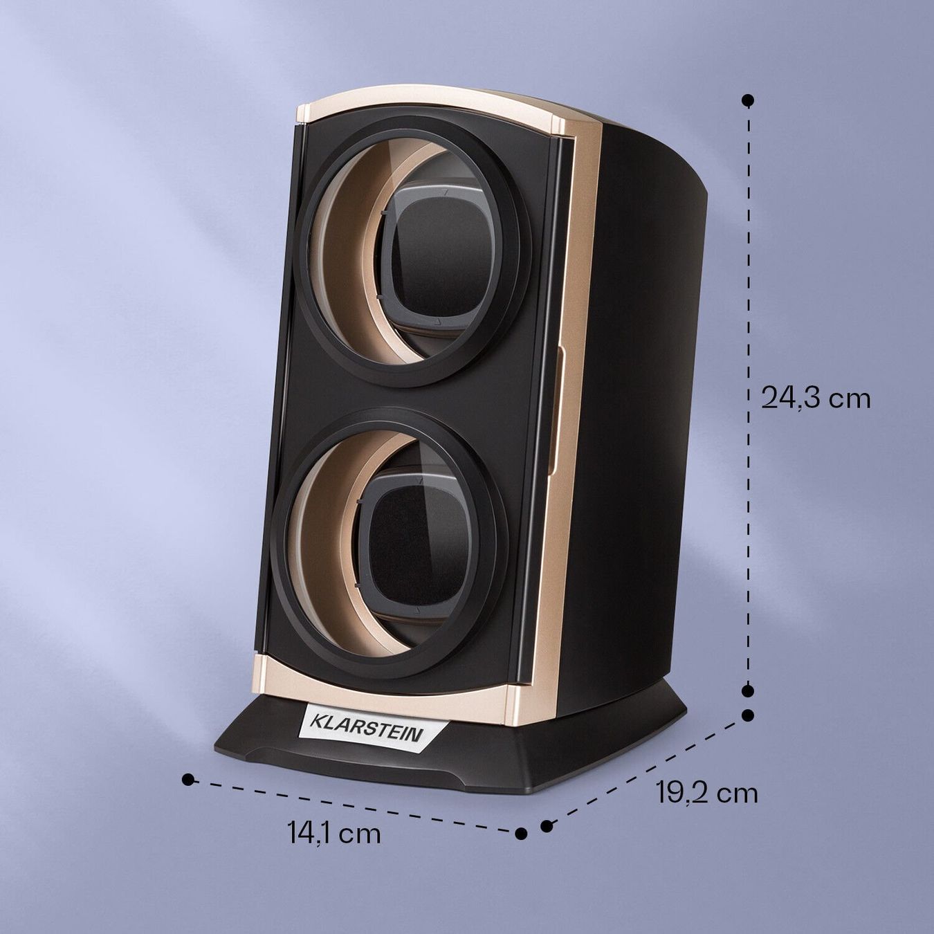 Cofanetto carica e porta orologi: Luxus: Uhrenbeweger 2 Uhren Orange Klarstein – Nuovo e nell'imballaggio originale da Fislisbach venduto da IboTrade 1