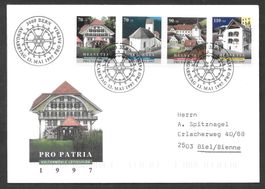 FDC Pro Patria Serie 1997; B255-258; ET 13.5.1997