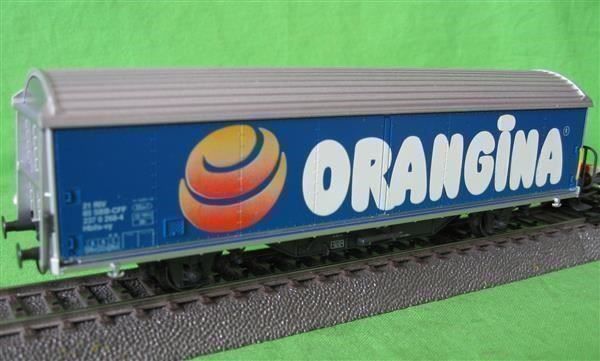 Modellini di ferrovie: SBB Schiebewand ORANGINA Märklin oml*** – Usato da Winterthur venduto da Ricardo211 1