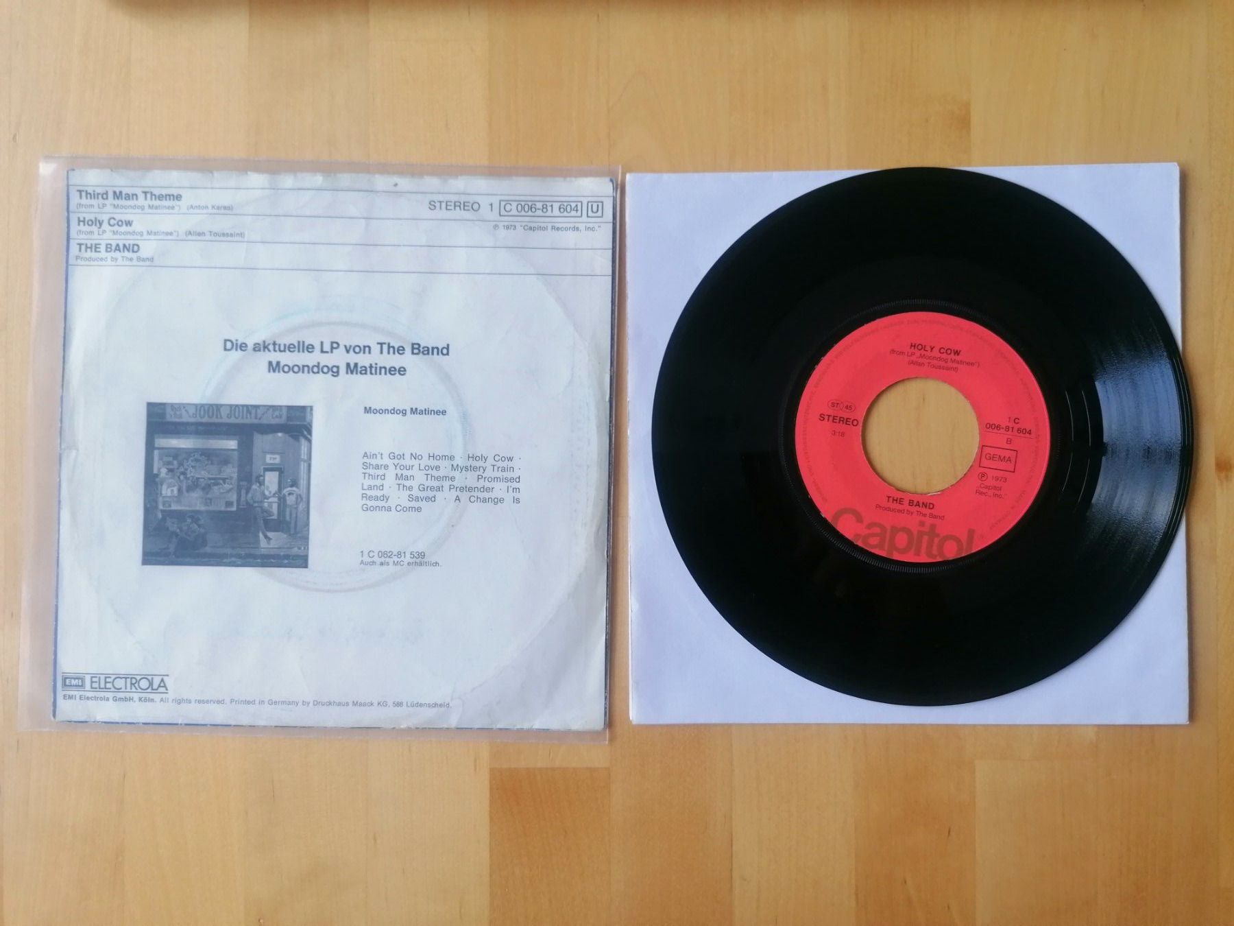 Dischi in vinile: The Band – Third Man Theme – Usato da Emmenbrücke venduto da lamorak 1