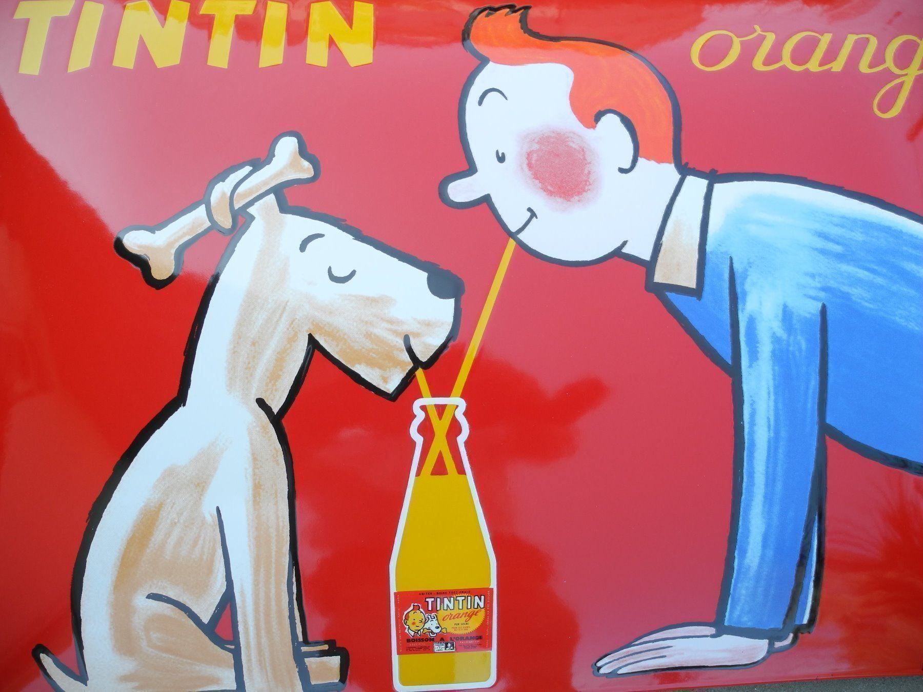 Insegne: TIN TIN EMAILSCHILD – Nuovo (secondo la descrizione) da Reinach AG venduto da Huckleberrysix
