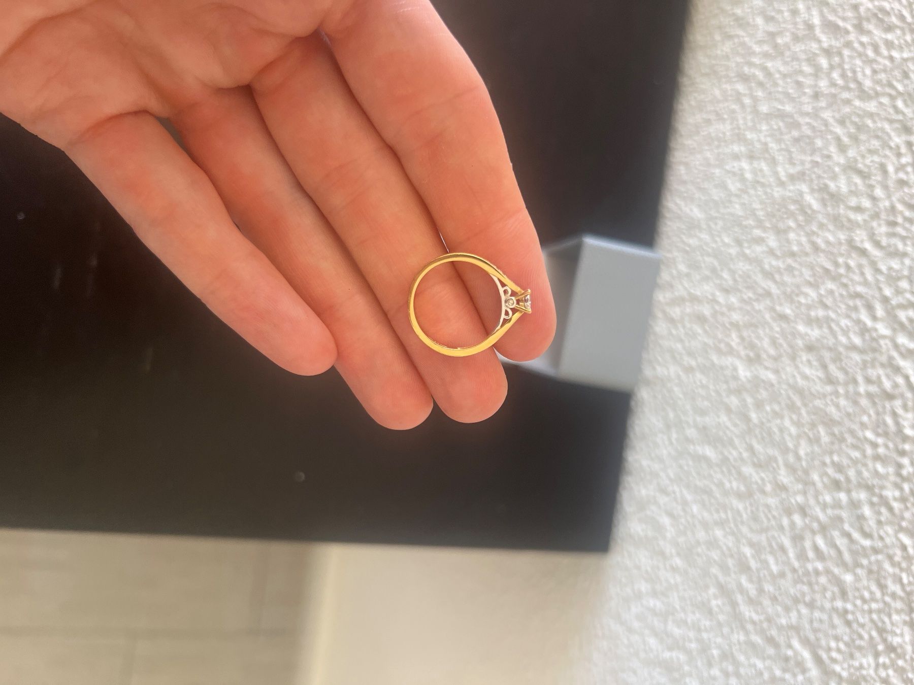 Anelli: 0.25 diamond engagement ring with 9ct gold – Usato da Wädenswil venduto da dm1_m5rz 1