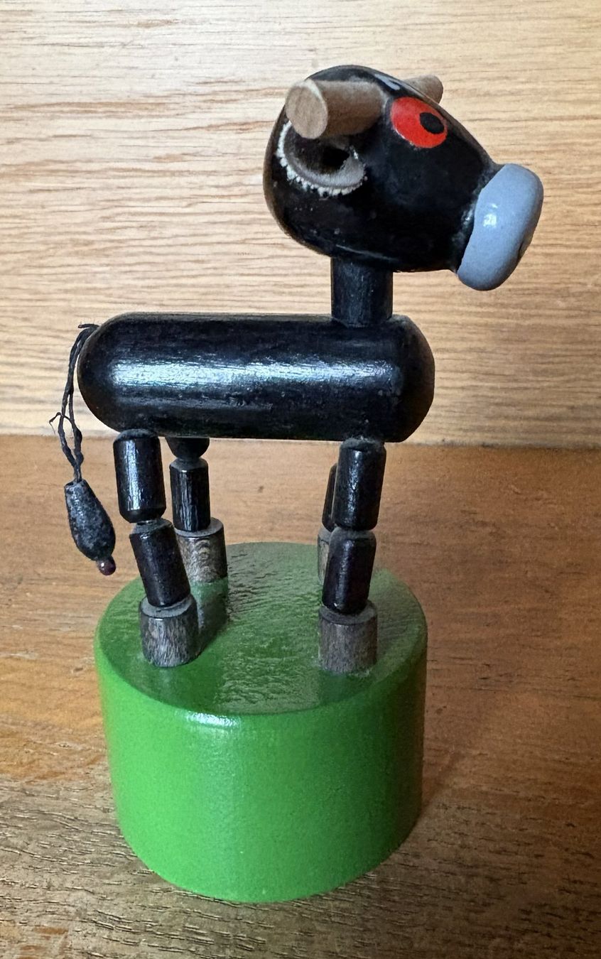 Giocattoli: Kuh Wackelfigur aus Holz – Usato da Ebnat-Kappel venduto da pourlemerite 3