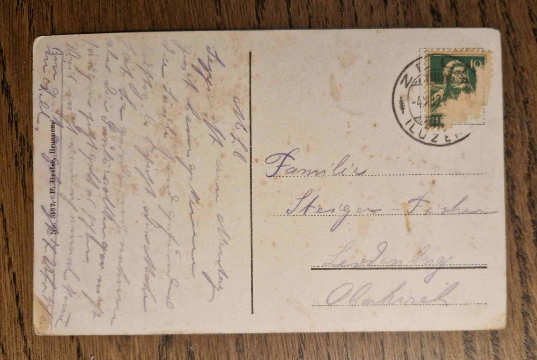 Cartoline postali: Weggis, See, Alpen 1934 – Usato da Ebikon venduto da Donar50 2