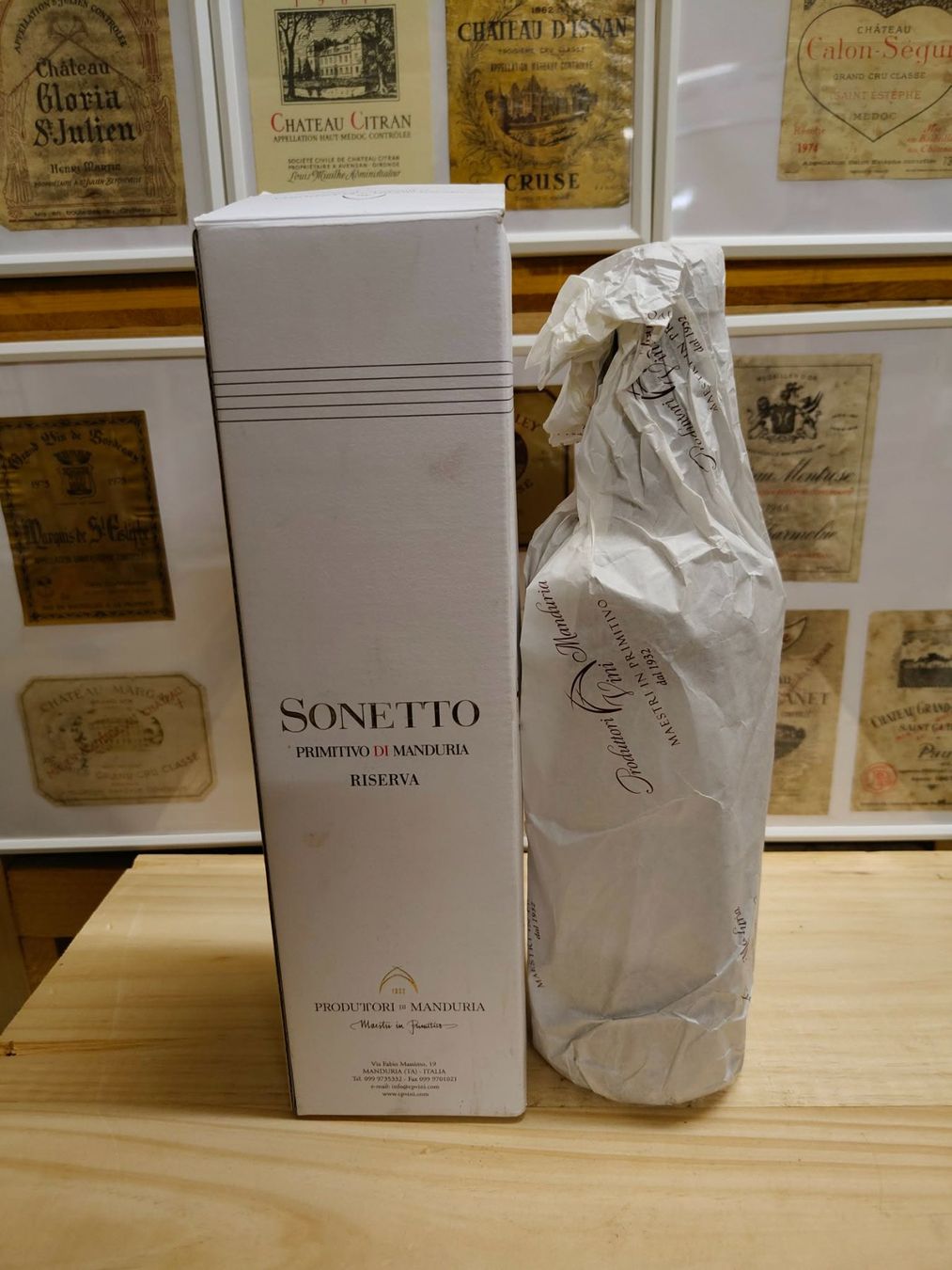 Vino: 2013 PRIMITIVO DI MANDURIA RISERVA SONETTO – Nuovo e nell'imballaggio originale da Münchenstein venduto da weinundspirituosen 1