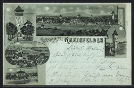 Mondschein-Lithographie Rheinfelden, Gra