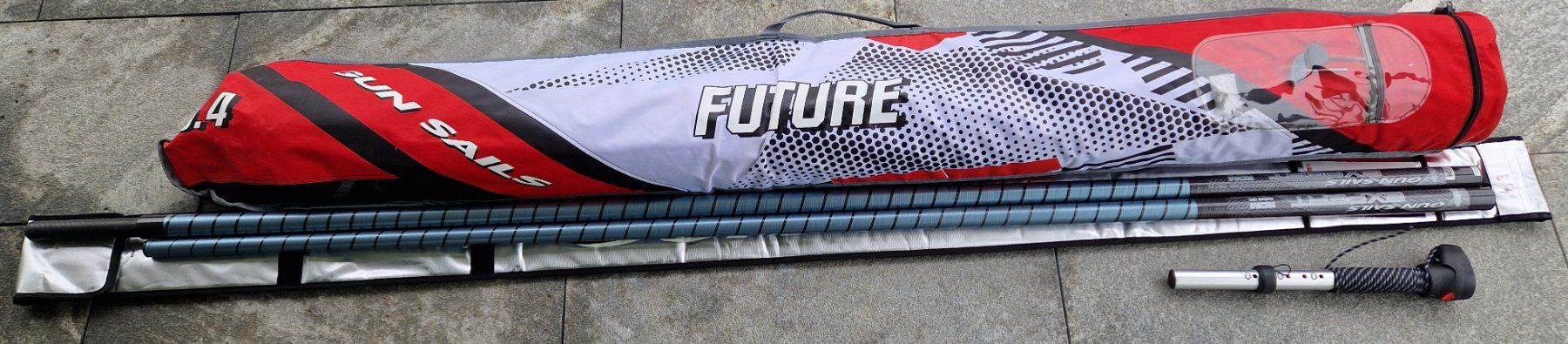 Surfen: Windsurf-Segel GunSails 6.4 "Future" mit Mast u.Verlängerung – Gebraucht aus Seengen von Baesu74 2