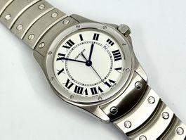 CARTIER SANTOS RONDE QUARTZ 1561 DAMENUHR