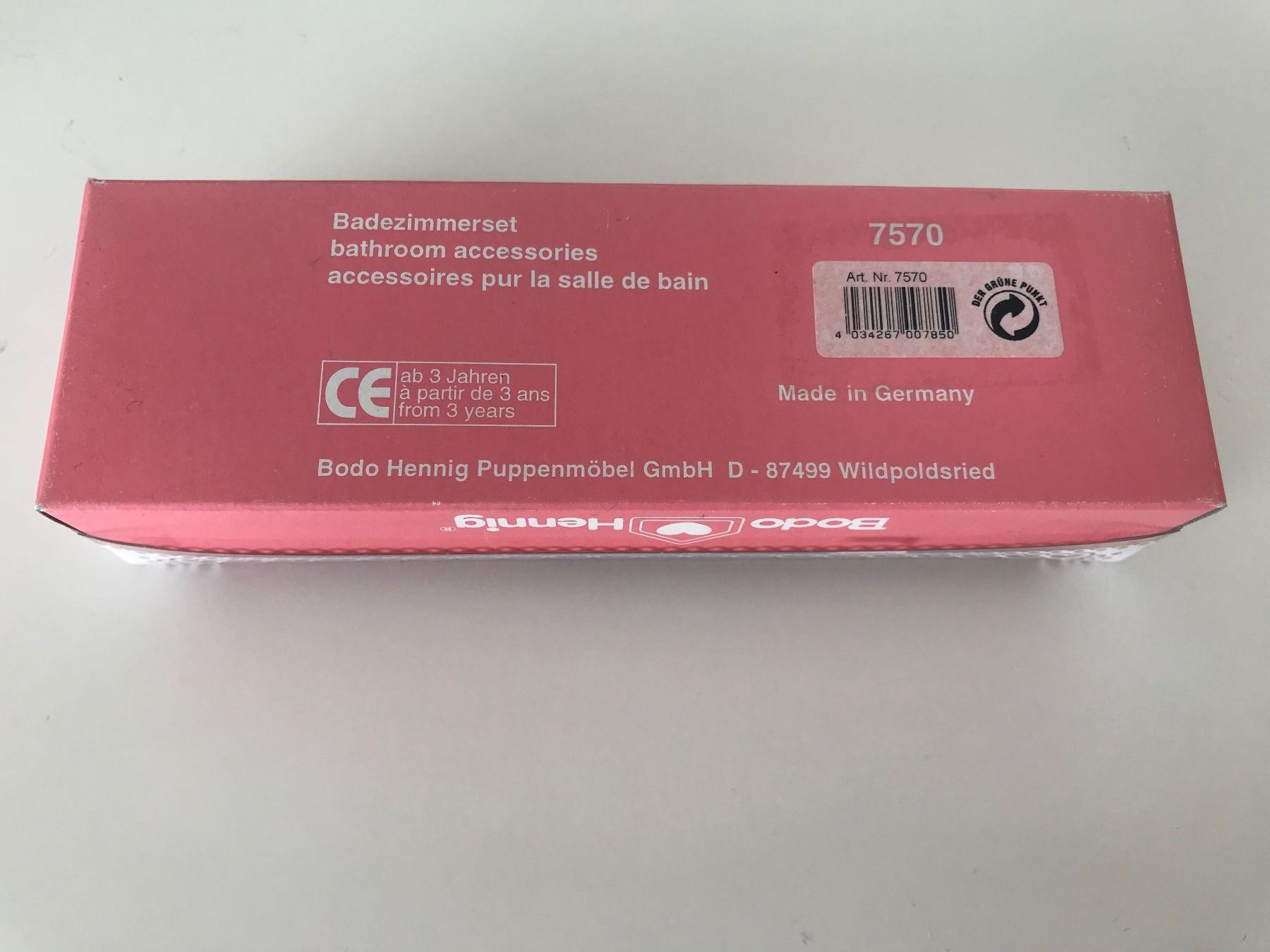Puppenhäuser & -möbel: Bodo Hennig Badezimmerset 7570 – Neu und originalverpackt aus Seltisberg von fam_g7bq 1