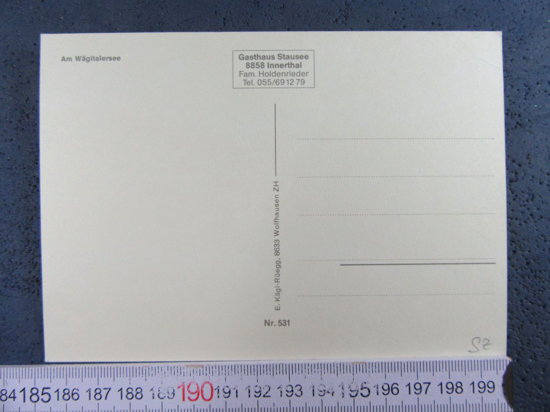 Cartoline postali: WÄGITALERSEE SZ AK – Usato da Ettingen venduto da Hausi4711 1
