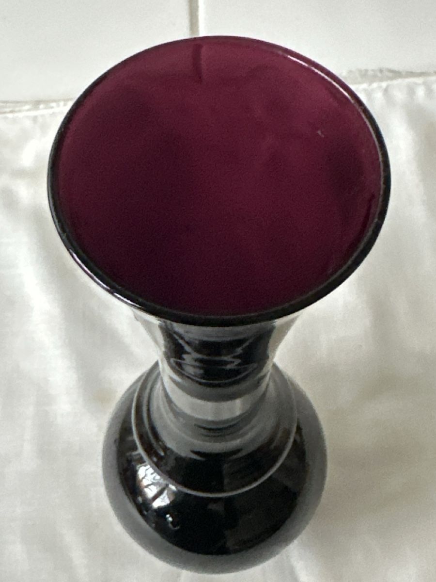 Vasi & Recipienti: Schöne, dunkle Vase mit Farbakzent rötlich  – Usato da Zürich venduto da Chaeffeler 6