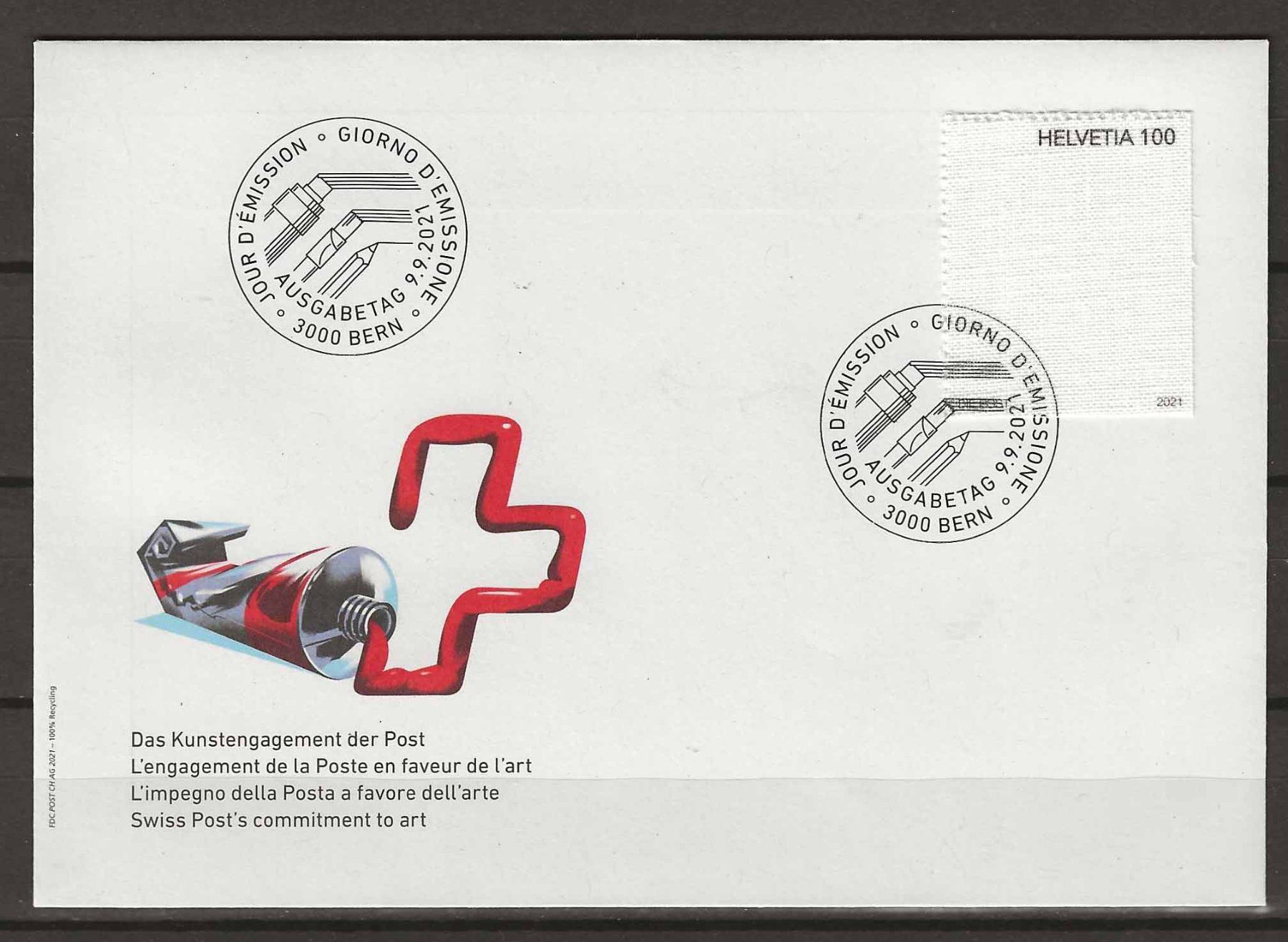 Alle Briefmarken: F1840 - FDC Collection Arts postaux – Gebraucht aus Trélex von Phil_Albert