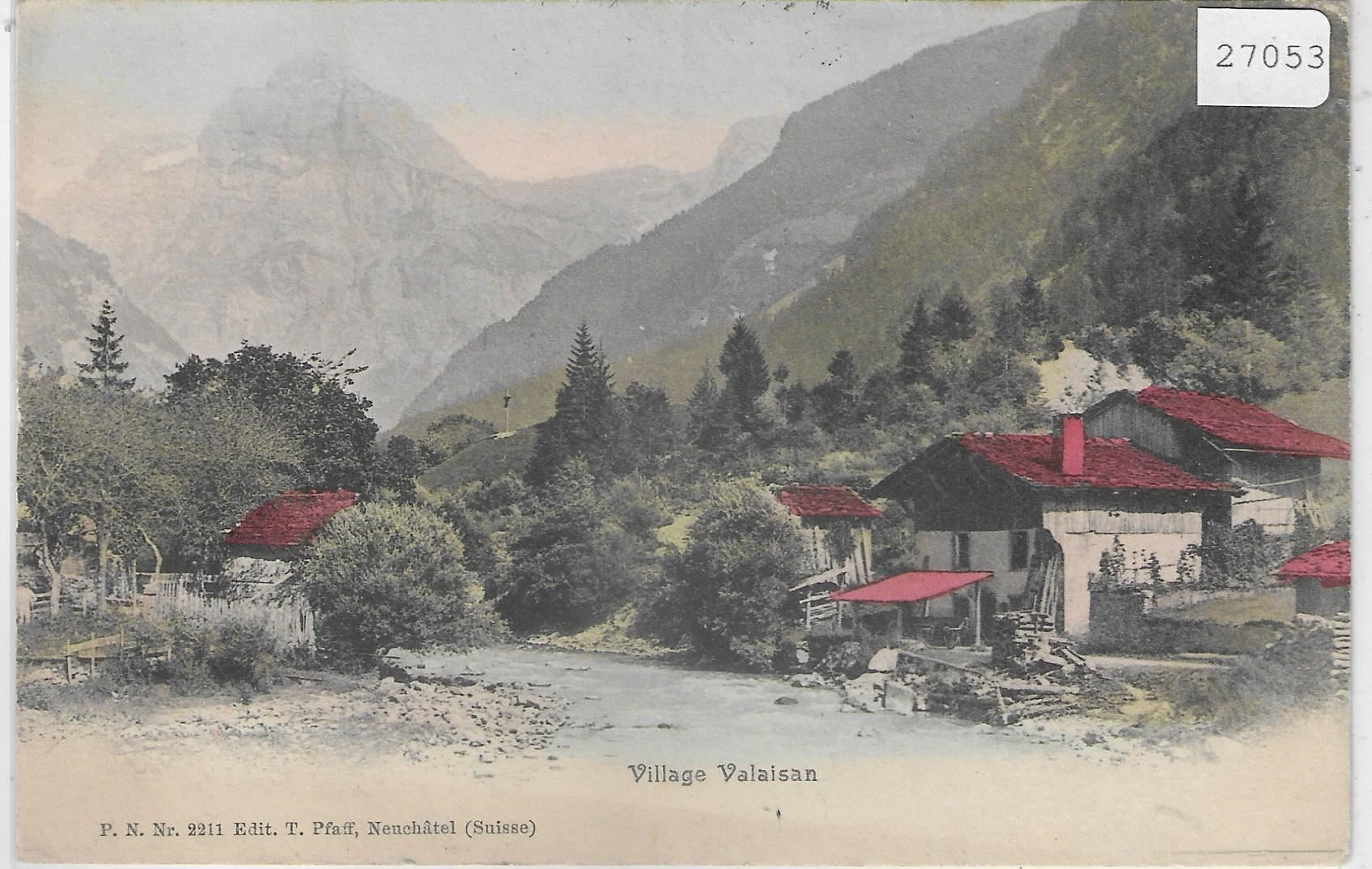 Ansichtskarten: Village Valaisan – Gebraucht aus Ettingen von Kartenplanet