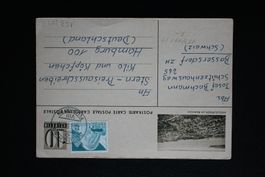 Postkarte  Kreuzlingen am Bodensee mit Briefmarke