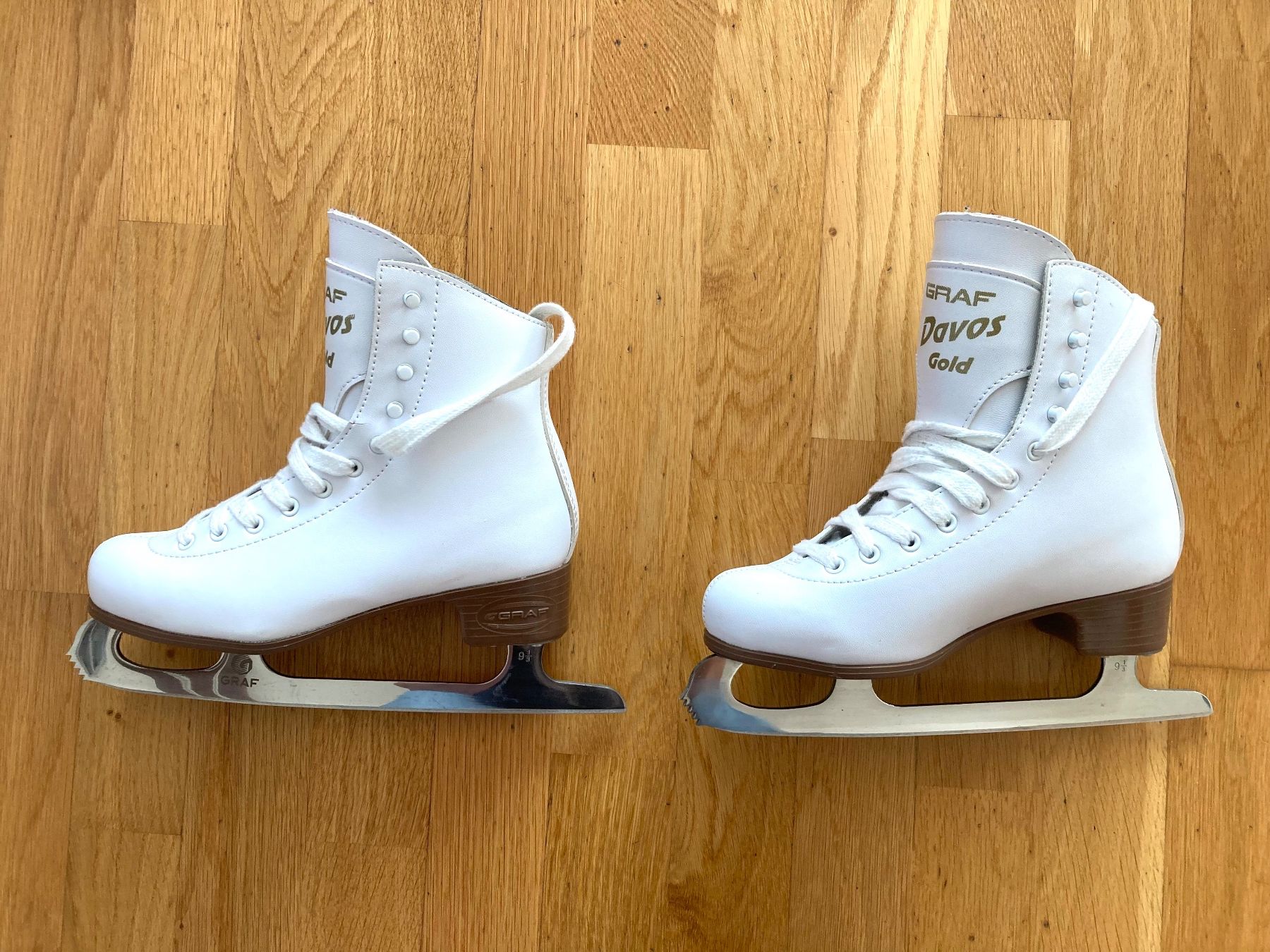 Graf Schlittschuhe: Schlittschuhe, Graf Davos Gold – Gebraucht aus Einsiedeln von sabe02 2