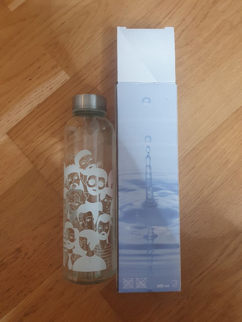 Borracce & Thermos:  Glasflasche 500ml – Nuovo e nell'imballaggio originale da Moosseedorf venduto da Sonnenschein..