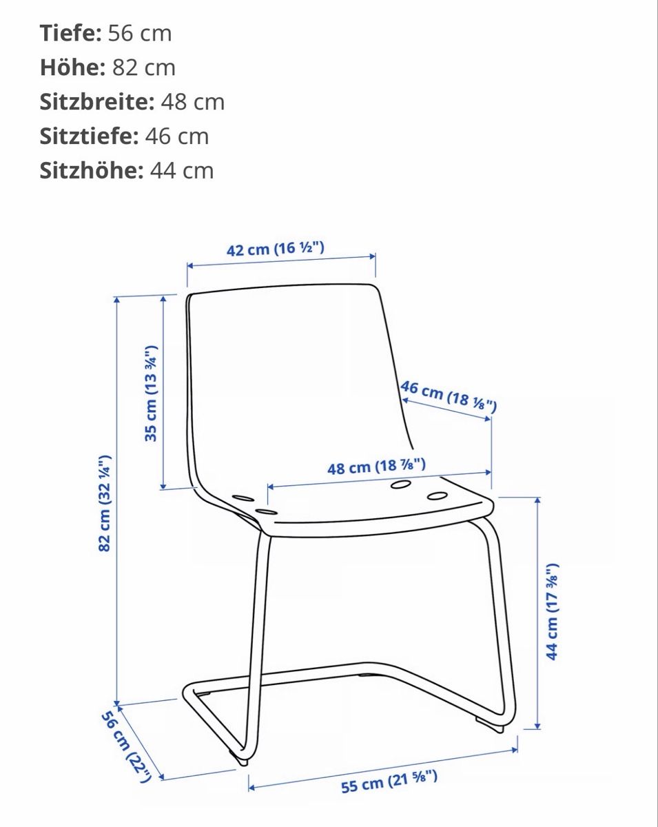 Ikea Sedie: 6x IKEA TOBIAS Stühle transparent – Usato da Schlieren venduto da Dav_8gbc 6