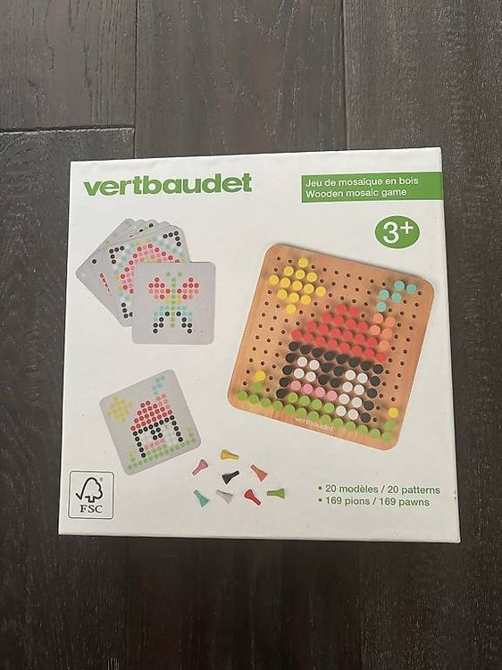 Achetez au meilleur prix - Jeu De Mosaïque En Bois FSC® Multicolore - Vertbaudet