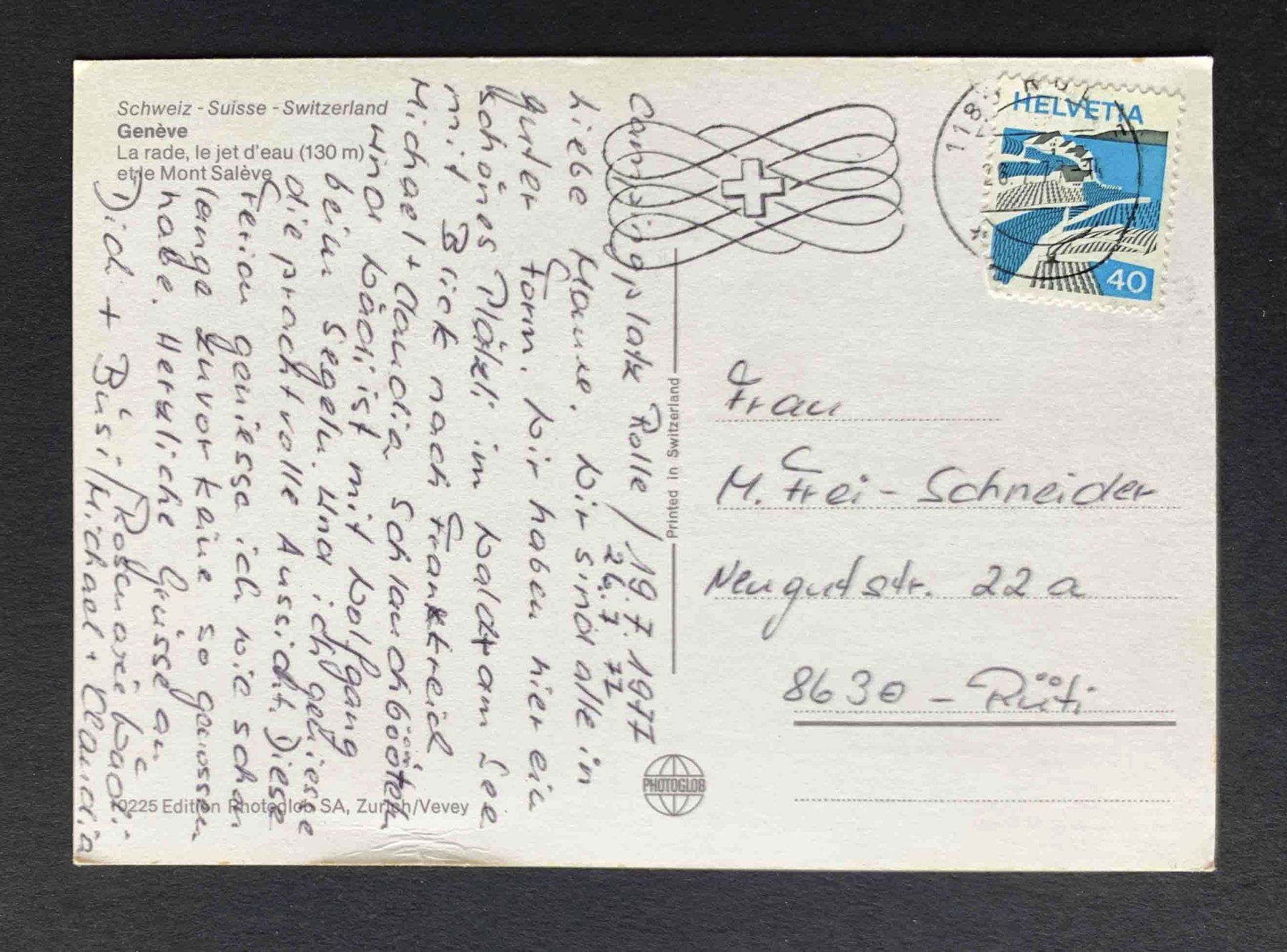 Cartoline postali: AK Geneve La rade le jet d eau – Usato da Goldau venduto da artelier1 1