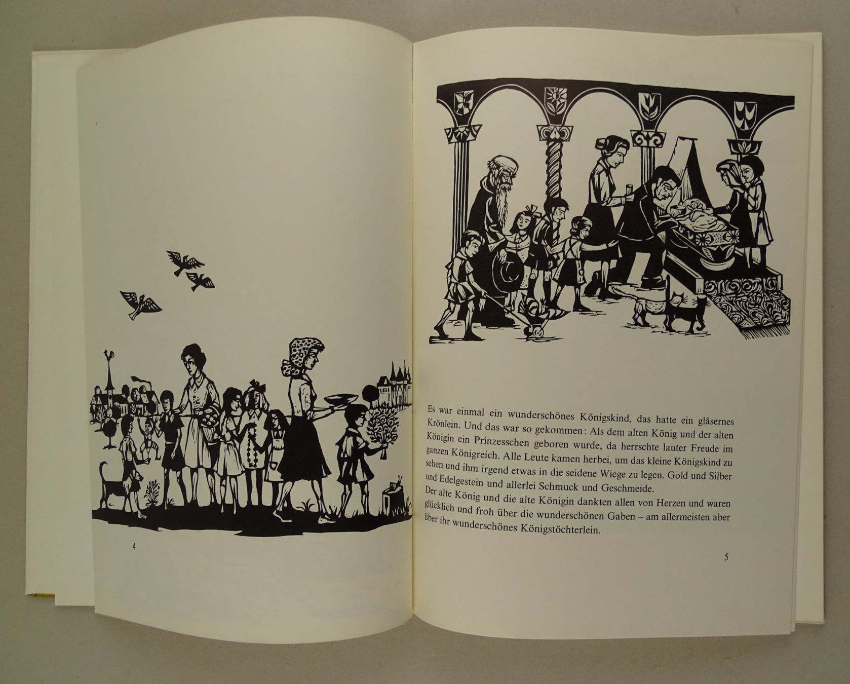 Bücher: DAS GLÄSERNE KRÖNLEIN, HOLZSCHNITTE, MÄRCHEN – Gebraucht aus Grüningen von Kartensammler 3