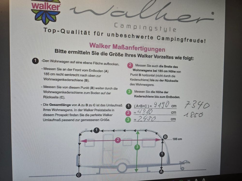 Vorzelte & Markisen: Walker Allure 280 Vorzelt, mit Anbau Top Zustand, – Gebraucht aus Däniken SO von Aschmi1968 7