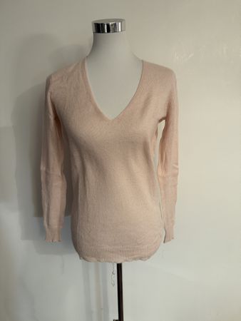 Kaschmirpullover 100% Grösse S Theory rosa V-Neck Pullover