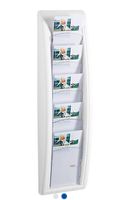 2Stk. Prospektwandhalter Quickfit, 5 Fächer,  DIN 1/3 A4