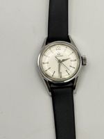 Omega Seamaster Damenuhr Edelstahl Lederband gebraucht
