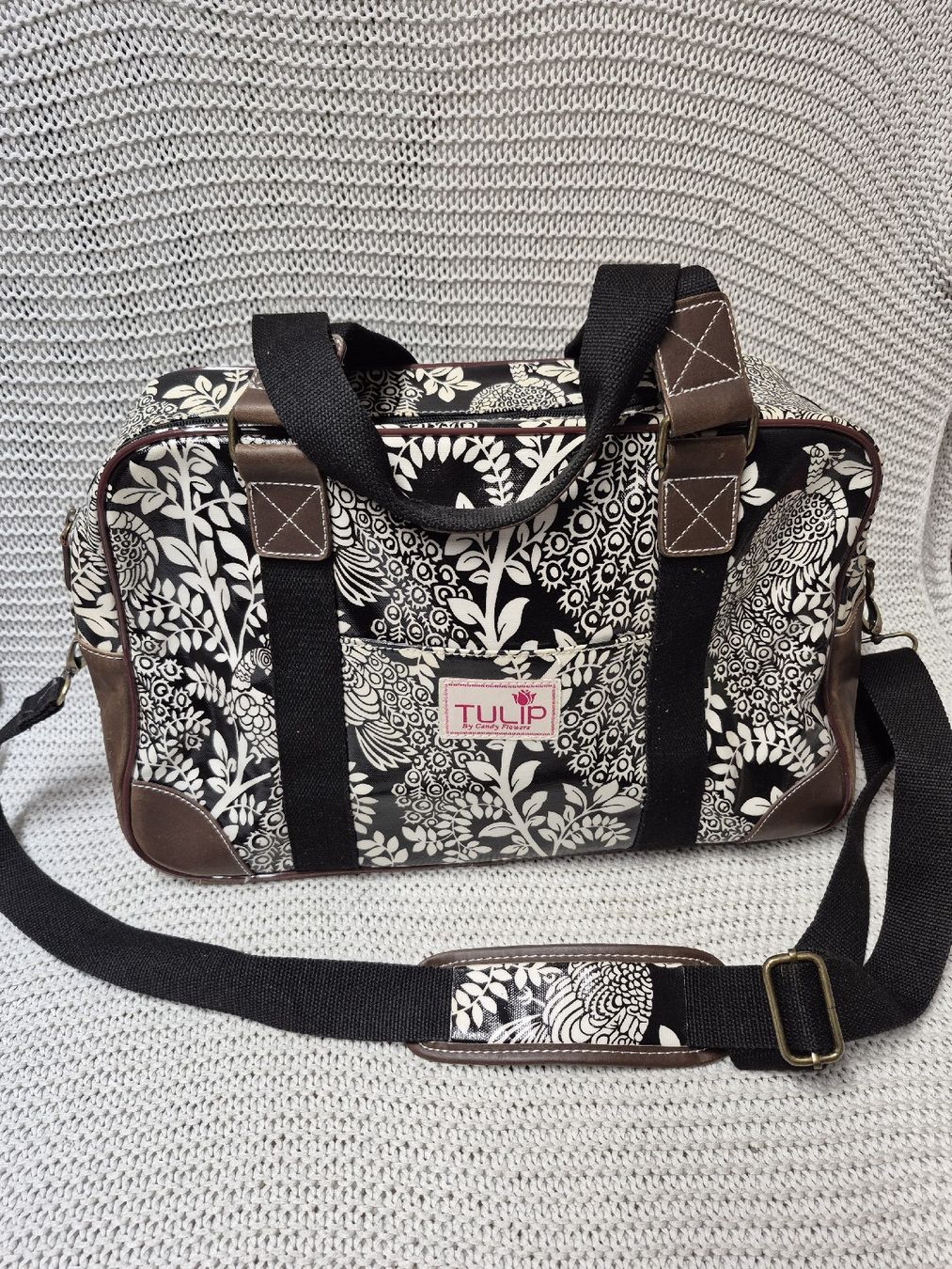 Tulip Borse da donna: Tulip grosse Tasche schwarz-weiss – Usato da Merligen venduto da muss_haben
