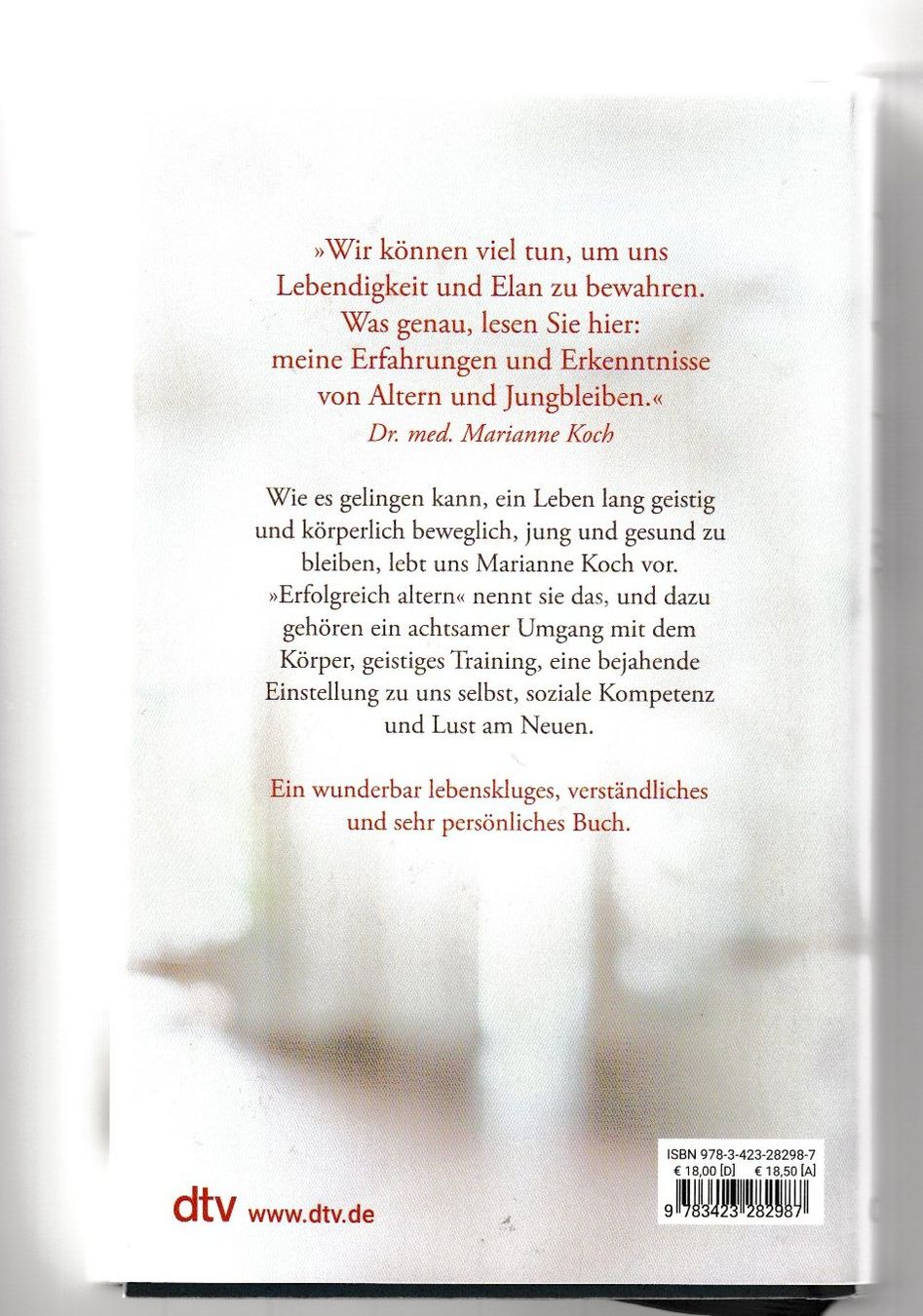 Bücher: Dr. med. Marianne Koch : Alt werde ich später – Gebraucht aus Ruggell von Masescha 2
