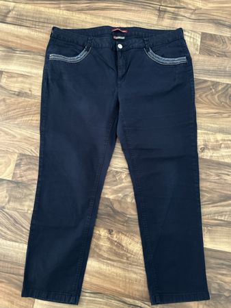 Street One Damen Hose Gr. 46 Dunkelblau
