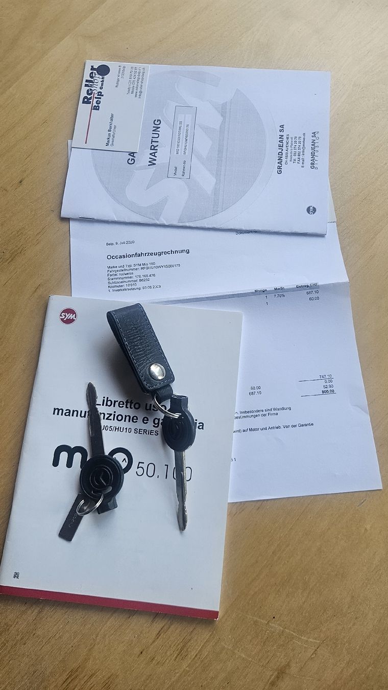Sym Scooters: SYM Mio 100 - Rote – Gebraucht aus Häutligen von rickywills45 8