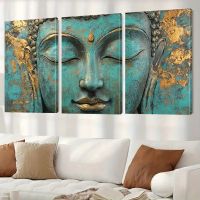 SONDERPREIS ‼️  3er Bilderserie Trilogie +BUDDHA+ 40x90
