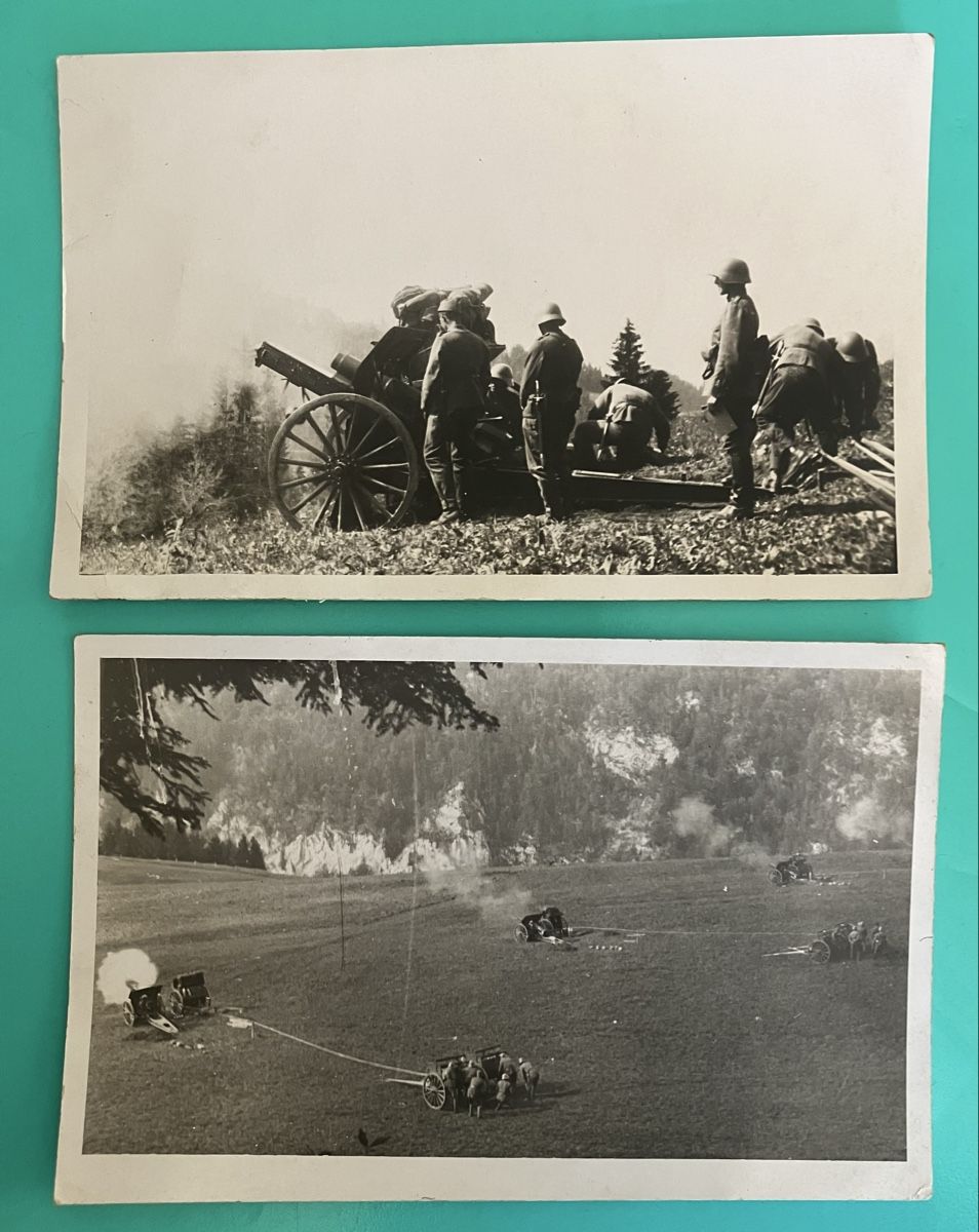 Cartes postales: 2 alte Ansichtskarten Militär Artillerie  – D'occasion à Bauma par Baumer71